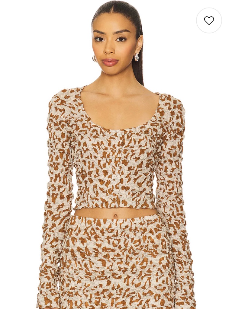 Nanushka 'Jylan' Top In Ocelot